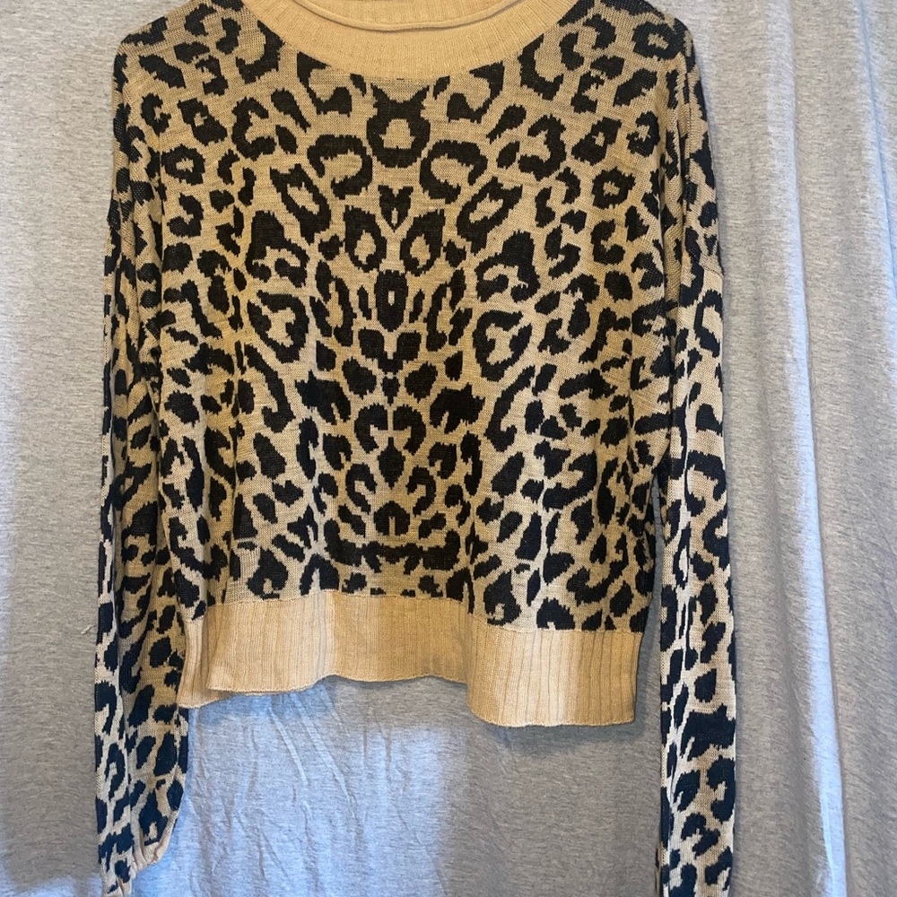 Women's Leopard Print Sweater
